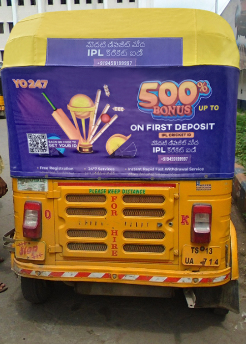 Auto Rickshaw Branding in India Auto Rickshaw Branding in India